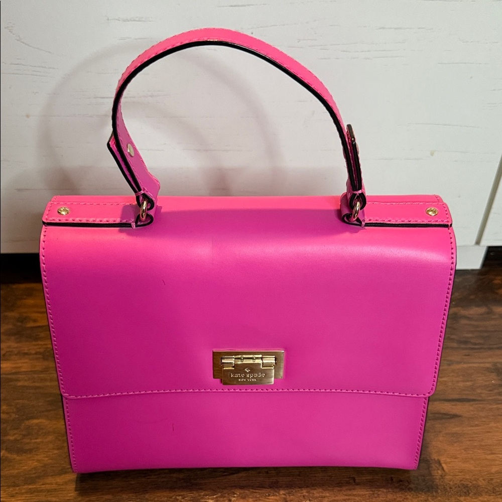 NWOT Kate Spade Doris Fuschia Pink Leather